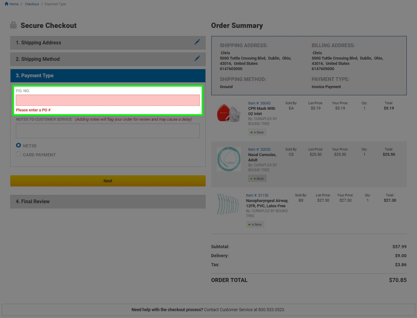 Account Customization | Help | Bound Tree