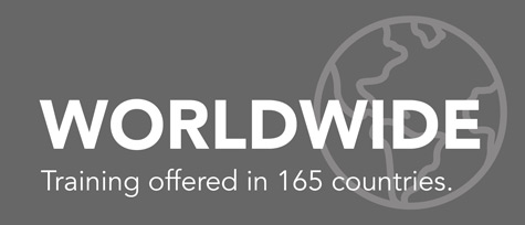 Worldwide training offered in 165 countries