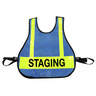 Staging Vest with Reflective Strips, Royal Blue