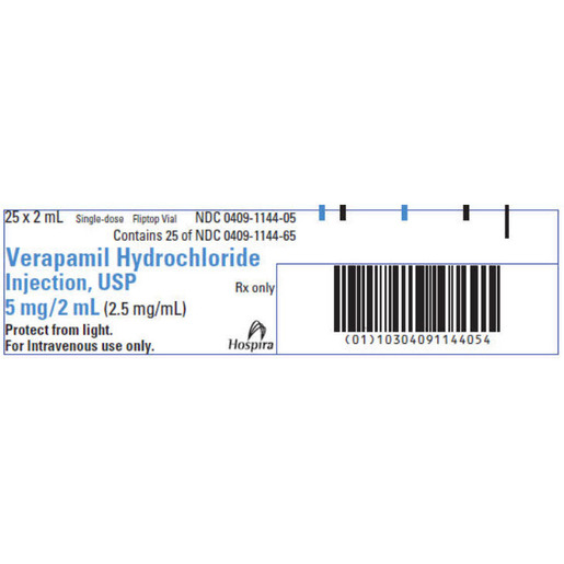 Verapamil, 2.5mg/mL, 2mL Vial