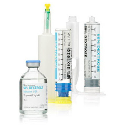 Dextrose 50%, 0.5g/mL, 50mL LifeShield Prefilled Syringe