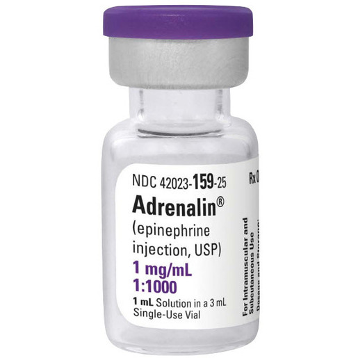 Adrenalin (Epinephrine) 1mg/mL (1:1000), 1mL Vial