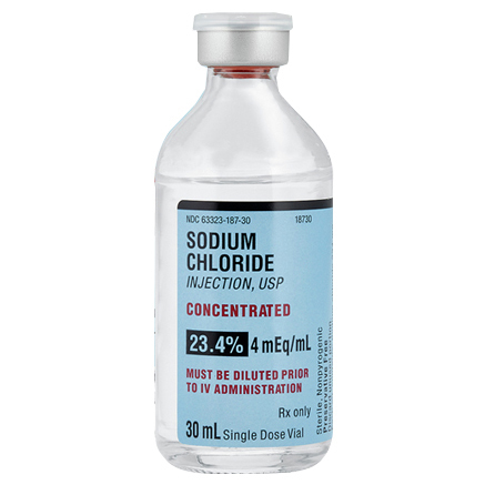 Sodium Chloride 23.4%, 4mEq/mL, 30mL Vial