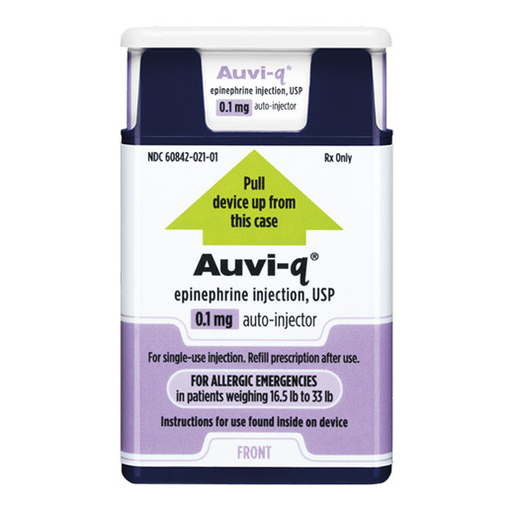 Auvi-Q (Epinephrine Auto-Injector), 0.1mg, 2 Pack