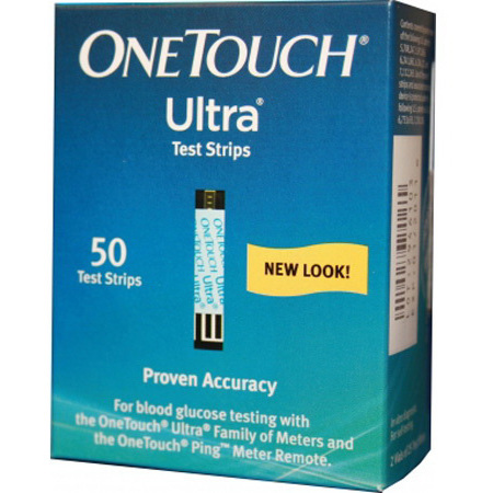 OneTouch® Ultra® Blood Glucose Test Strips, 5 sec Test Time