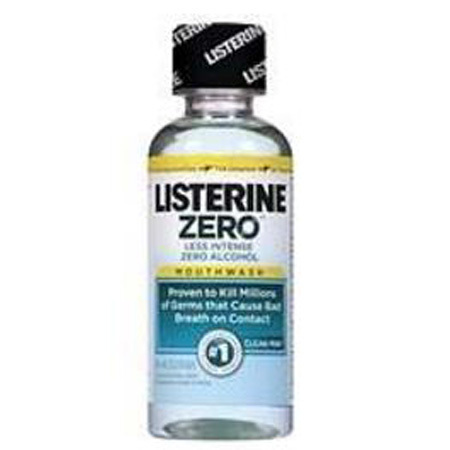 Listerine Zero Alcohol Mouthwash, 3.2fl oz, Cool Mint