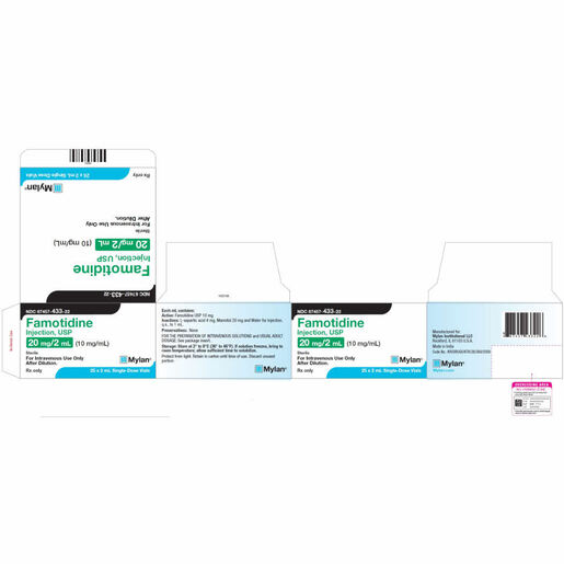 Famotidine, 10mg/mL, 2mL Vial