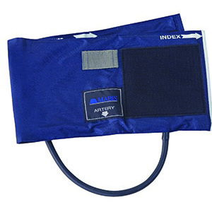 MABIS® Reusable Single Tube Blood Pressure Cuff, Blue, Adult