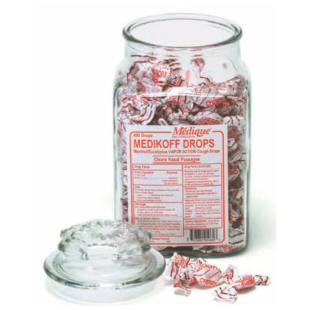 Medikoff Throat Lozenges, 7.6mg, Cherry Flavor, 75 Lozenges