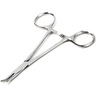 Curved Stainless Steel Hemostatic Kelly Forceps, 6-1/4in L