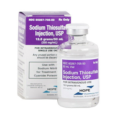 Sodium Thiosulfate 25%, 250mg/mL, 50mL Vial