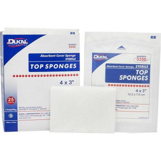 Top Sponge 4-ply, 4in x 3in