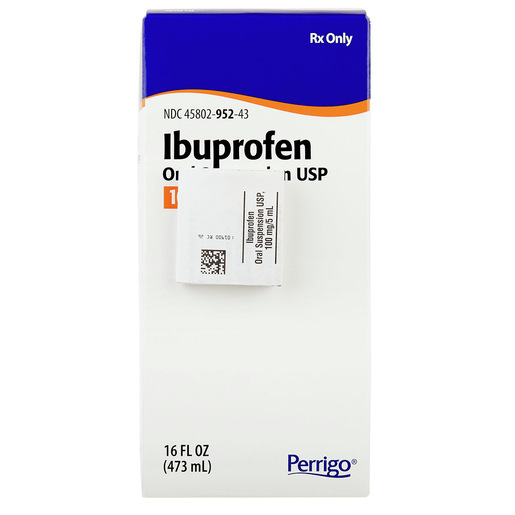 Ibuprofen 100MG/5ML Suspension 473ML