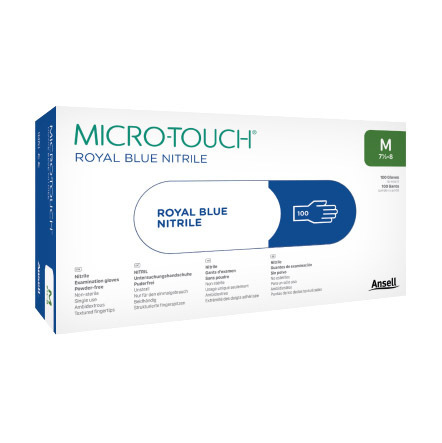 MICRO-TOUCH® Exam Gloves, Royal Blue, Nitrile