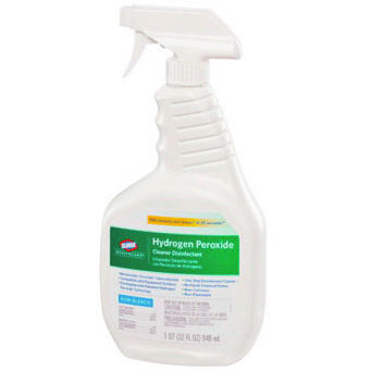 Clorox Healthcare® Hydrogen Peroxide Liquid Cleaner Disinfectant, Spray Bottle