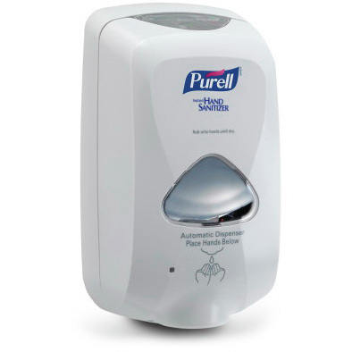 Purell® TFX™ Touch-Free Dispensers, 1200mL, 10.5in H x 10.5in W x 4in D, Dove Grey, ABS Plastic