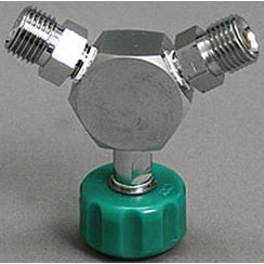 Double DISS Male Adapter with Check Y