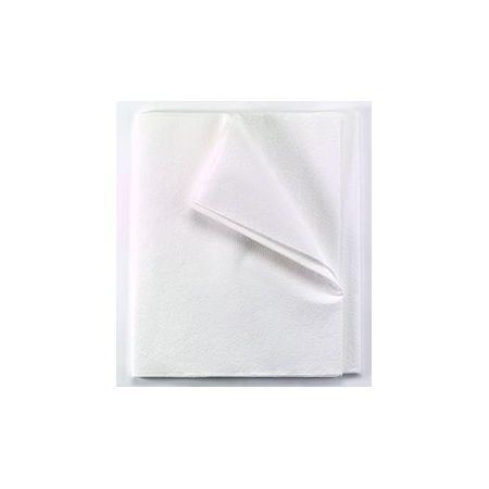 Drape/stretcher Sheet, 2-ply Tissue, White, 40in x 72in