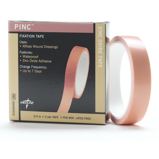 Pinc™ Zinc Oxide Adhesive Tape, 5yd L x 0.5in W