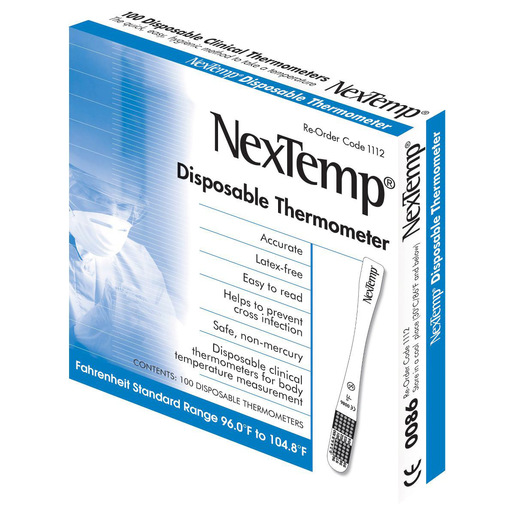 Nextemp Single Use Latex Free Clinical Thermometer *NonReturnable