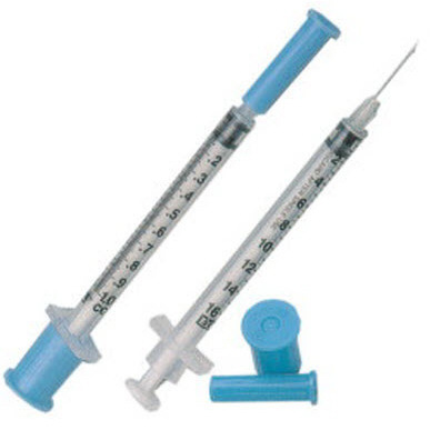 Luer-lock Tip Syringe with Needle, 10 to 12cc, 20ga x 1in, Yellow Hub