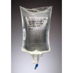 Lactated Ringers and Dextrose 5%, 1000mL Bag