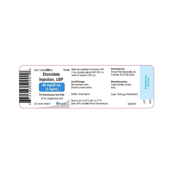 Etomidate, 40mg/20mL, Vial | Bound Tree
