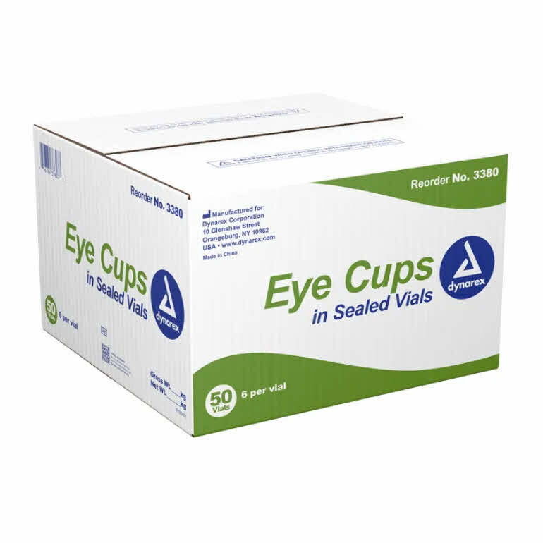 Eye Cups In Sealed Vial, Single Use | Bound Tree