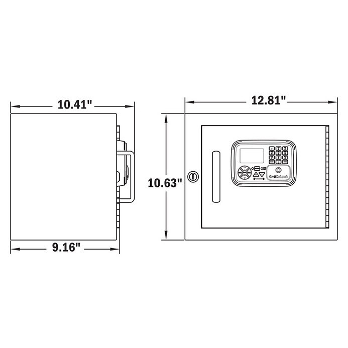 Compx Elock 300 Narcotics Box with CompX eLock 300 Series Cabinet, Wi-Fi Ready ...