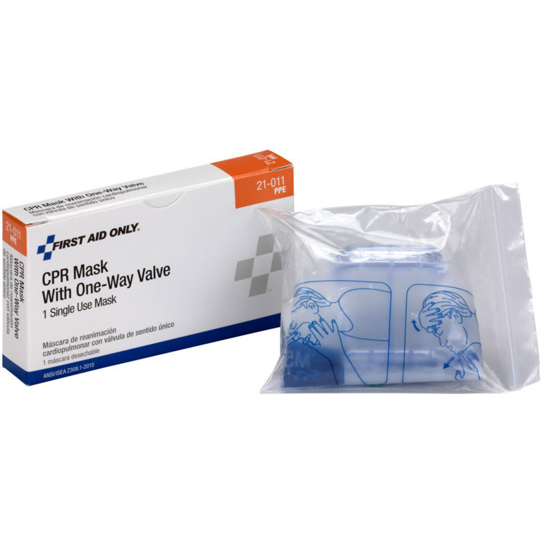 First Aid Only® Pac-Kit CPR Mask with 1-way Valve | Bound Tree