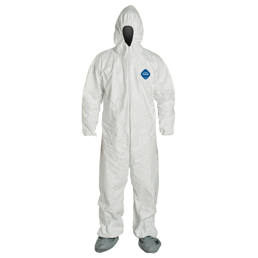 DuPont™ Tyvek® Coveralls with Boots, Large | Bound Tree