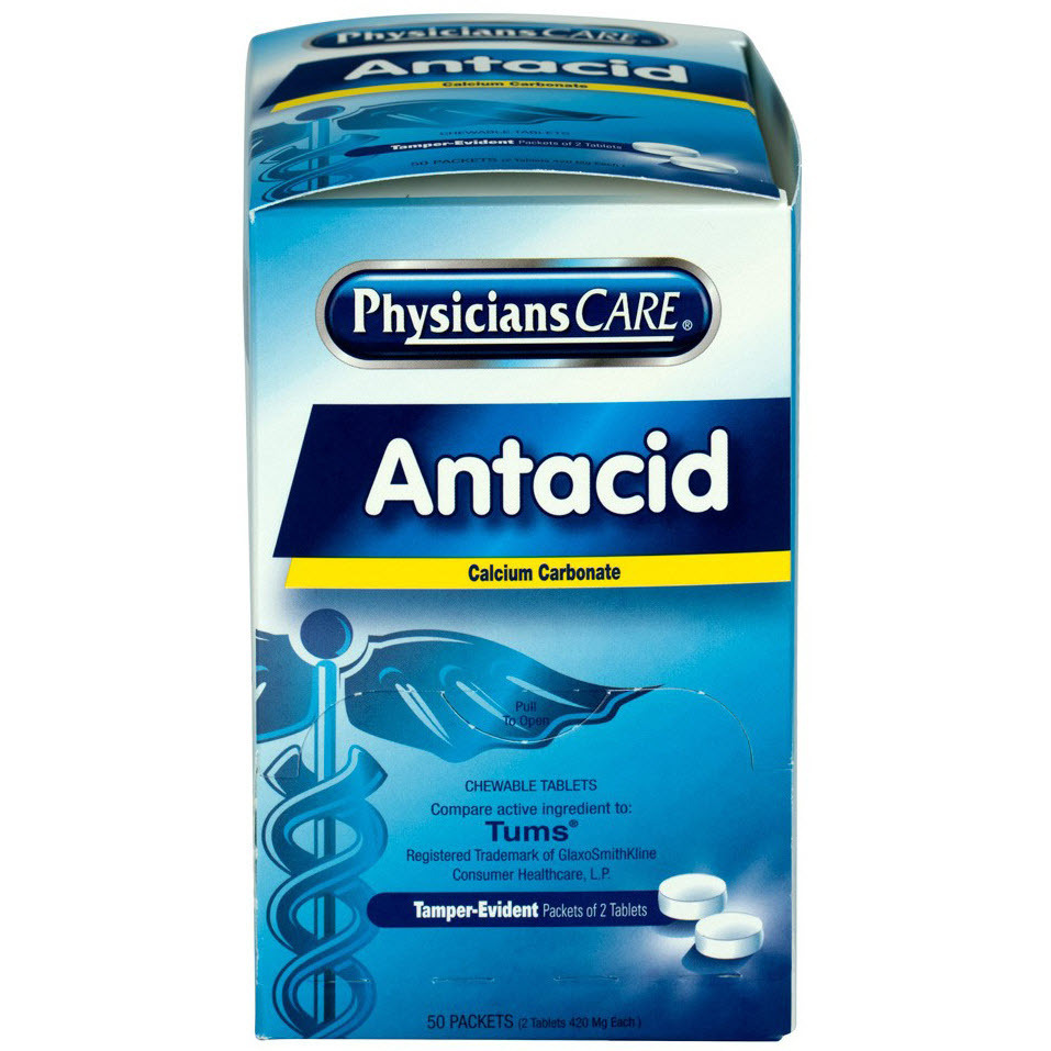 PhysiciansCare® Antacid Heartburn Medication, 50 packets | Bound Tree