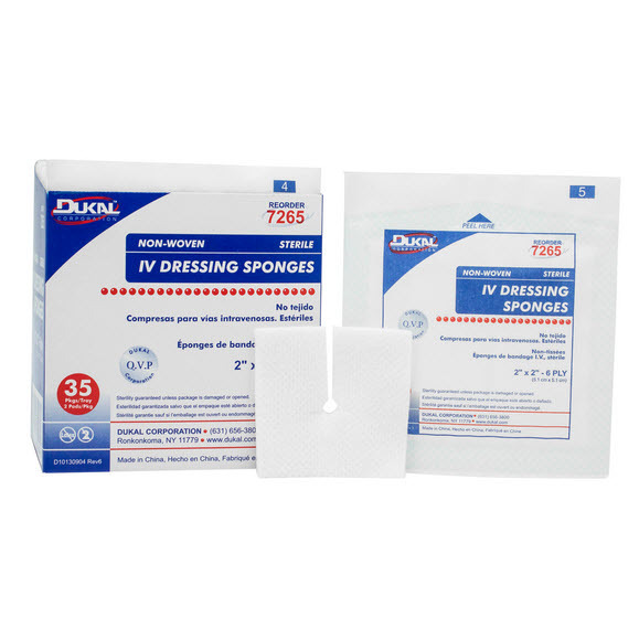 Tree Sponge Powder Non-woven IV Sponges, 2in x 2in | Bound Tree