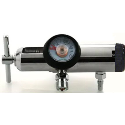 Oxygen Regulator with 2 DISS Ports, 0-25LPM | Bound Tree