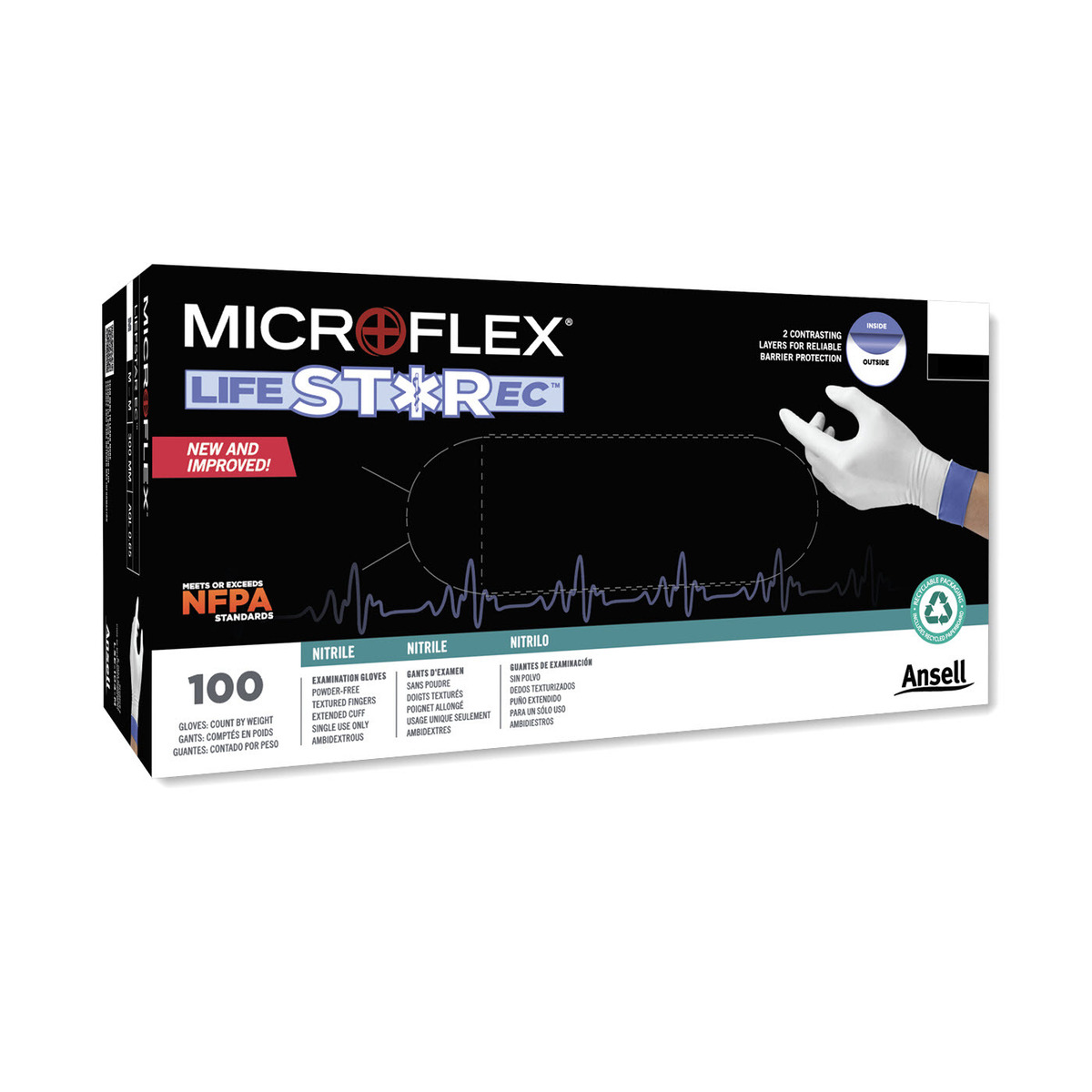 Microflex LifeStar EC Exam Gloves | Bound Tree