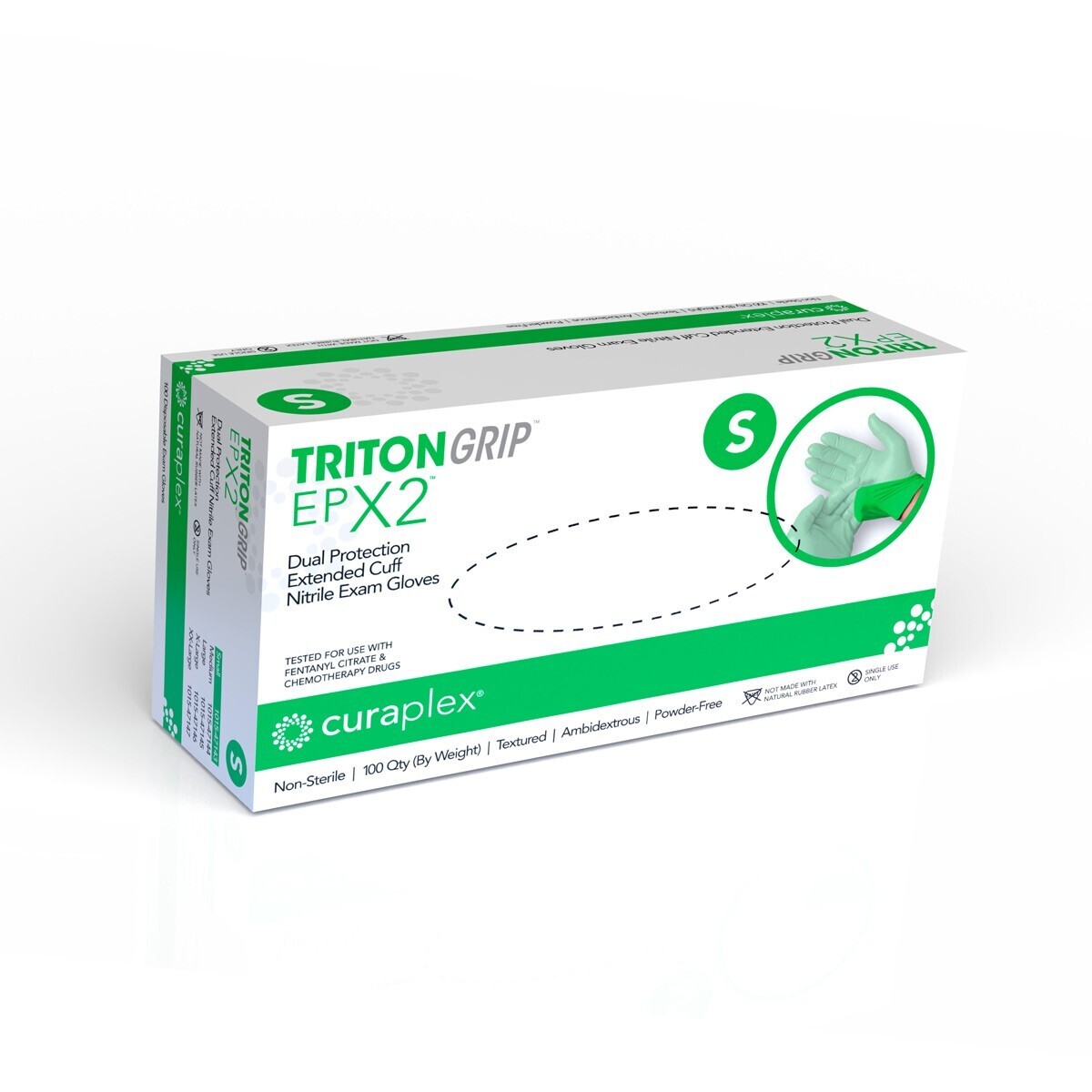 Curaplex® TritonGrip EP X2™ Nitrile Gloves | Bound Tree