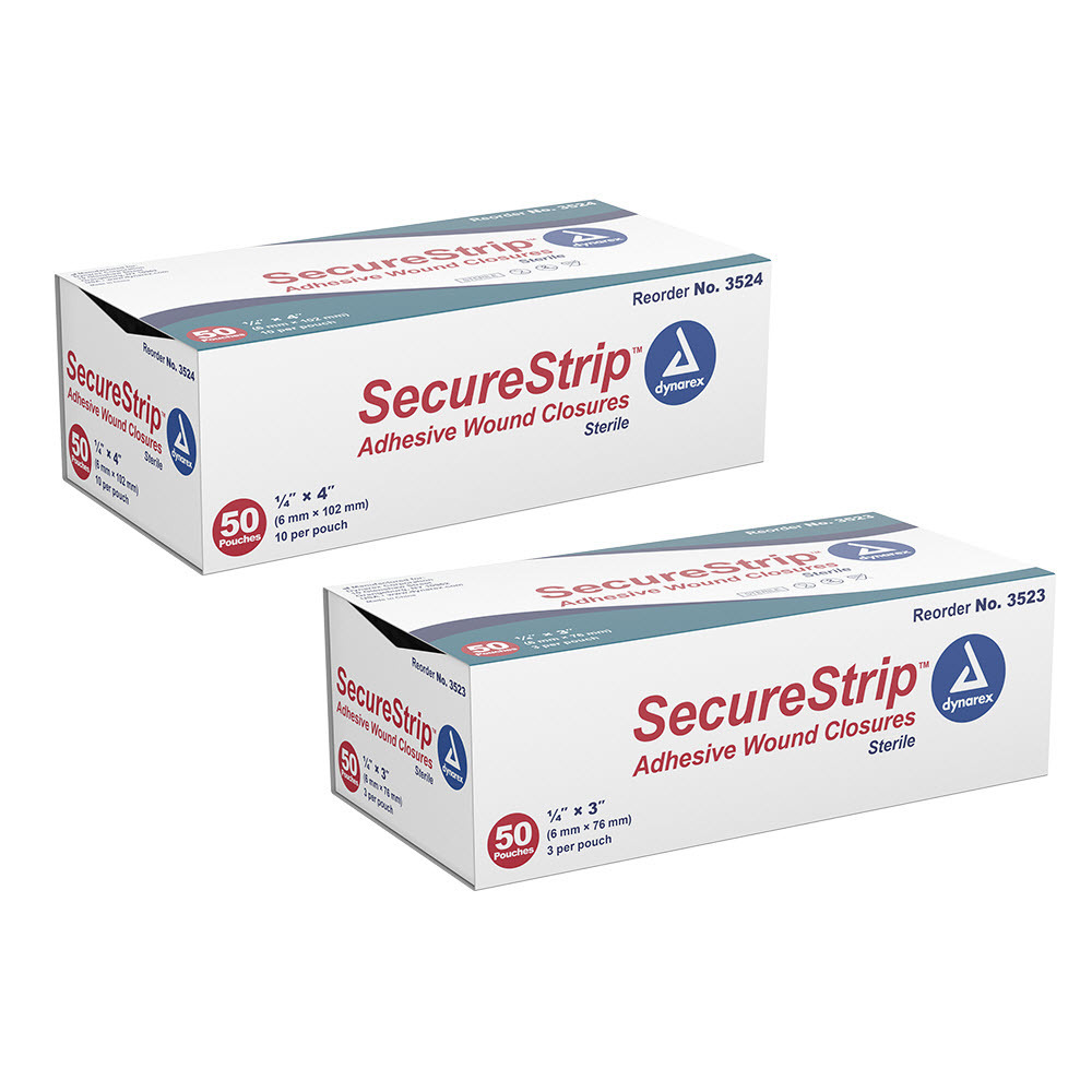 Secure Closures Secure Strip™ Adhesive Wound Closures | Bound Tree