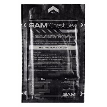 SAM Chest Seal Combo Pack, One with Valve, One without Valve