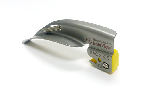 BriteView® LED Laryngoscope Blades, Mac and Miller
