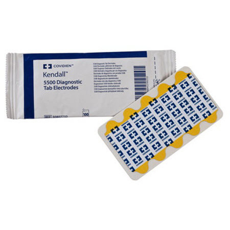 Kendall™ Q-Trace® Gold 5500 Foam Diagnostic Tab Electrodes, Adult