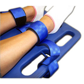 1-piece Nylon Ankle Restraint with Quick Release Velcro, Maroon