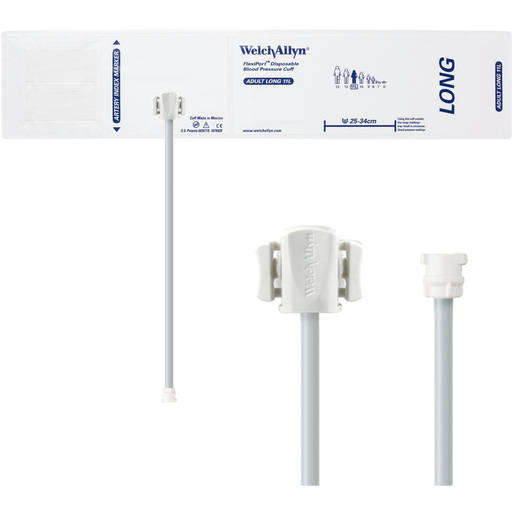 FlexiPort® Disposable Blood Pressure Cuffs with Single Tube Female Locking Type Connector