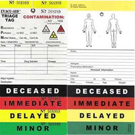 Evacu-Aid™ Triage Tag