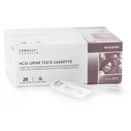 Consult™ hCG Urine Cassette Test, 25 Tests