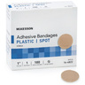 Spot Bandage, 1in Diameter, Tan, Plastic