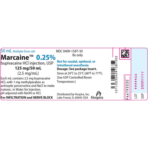 Marcaine™  Bupivacaine 0.25%, 2.5mg/mL, 50mL Vial