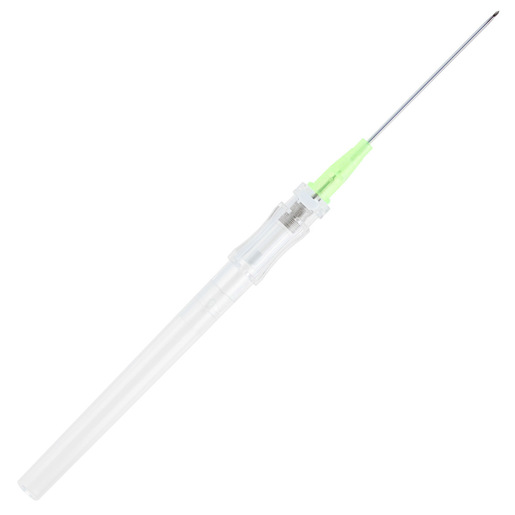 TrueSafe™ Safety IV Catheter, 18ga x 1.88in L, Green