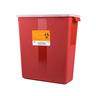 Stackable Sharps Container, Red/Black, 3 Gallon