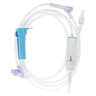 Curaplex® IV Administration Set, 60 Drop, Non-vented, (1) Pre-Pierced Y-site, (1) Sure-Lok® Needle-Free Y-site, 83in