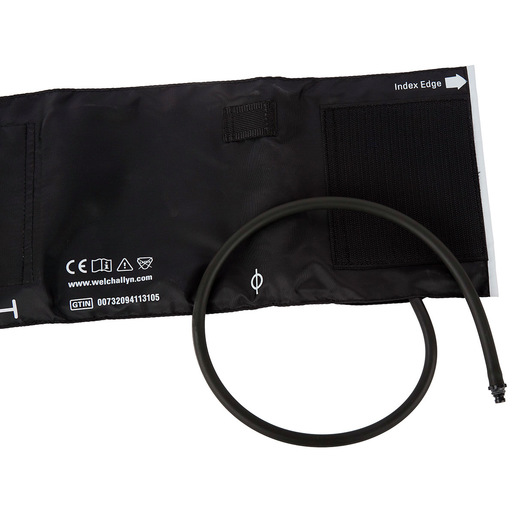 Two Piece Reusable Blood Pressure Cuffs with Single Tube Tri-Purpose Connector